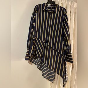 Darling Collared Striped Dress!